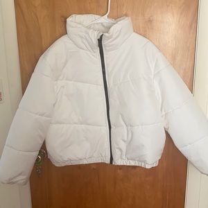 Wild Fable White Puffer Jacket